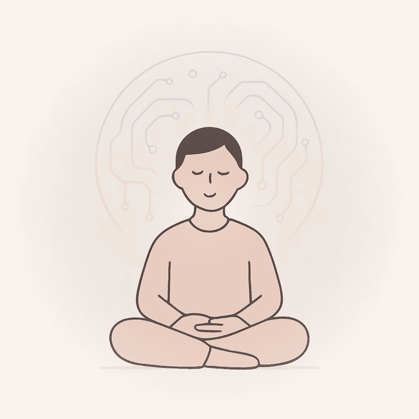 Meditating person